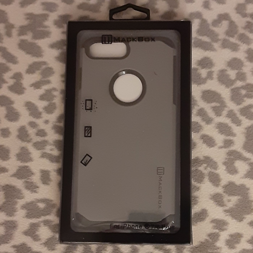 🆕️ Grey & black MACKBOX Apple iPhone Size 7/8 Plus back case
